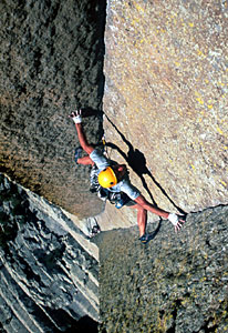 rock climbing El Matador, Devils Tower, Wyoming